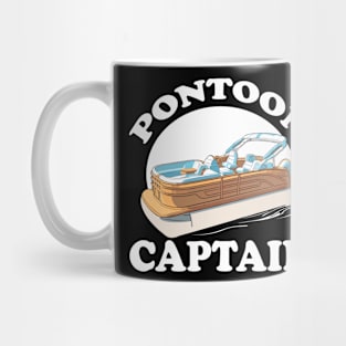 Pontoon Captain Boat Boating Mug